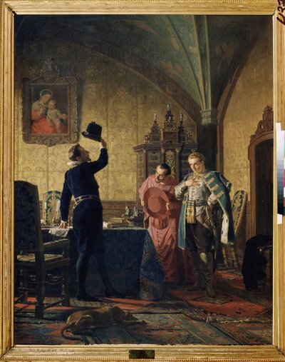 Falešný Dimitri (první, nebo Dimitri II od Nikolai Vasilievich Nevrev