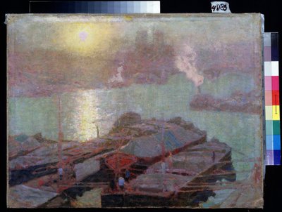 Seina v Paříži (Seina v Paříži). Obraz Nikolaje Vasiljeviče Dosekina (1863-1935). Olej na plátně, 48,2 x 63,7 cm od Nikolai Vasilyevich Dosekin
