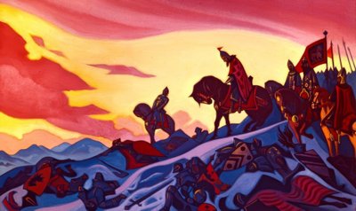 Alexandr Něvský od Nikolai Konstantinowitsch Roerich