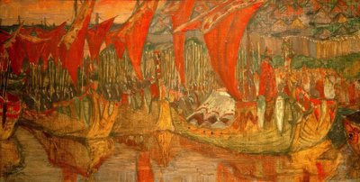 Vladimírova cesta na Korsun od Nikolai Konstantinowitsch Roerich