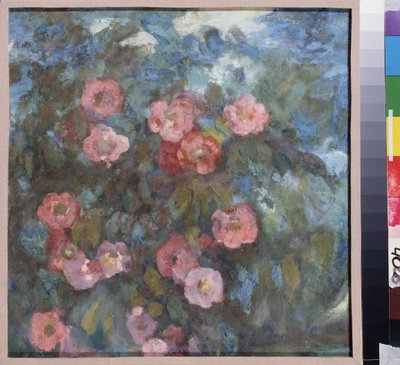 Kytice květin. Dílo Nikolaje Nikolajeviče Sapunova (Sapounova) (1880-1912), tempera na kartonu, kolem roku 1910. Ruské umění, 20. století, secese. Státní muzeum pod širým nebem Rostov, Moskva. od Nikolaj Nikolaevic Sapunov