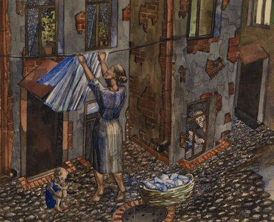 Staré nádvoří, 1930 od Nikolay Ivanovich Evgrafov