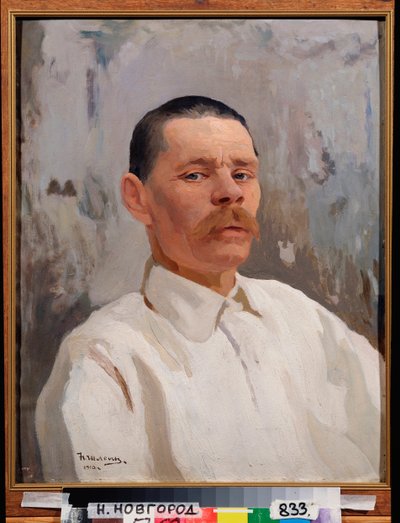 Portrét spisovatele Maxime Gorki (Gorky) (1868-1939) od Nikolay Pavlovich Shlein
