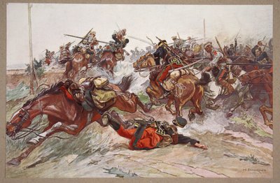 Bitva o Wafangou od Nikolai Semyonovich Samokish