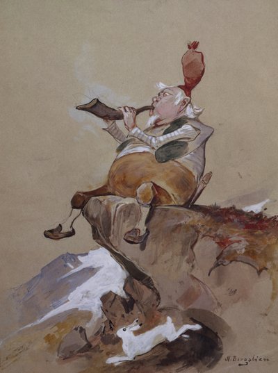 Lovecký roh / lovecký roh od Nils Bergslien