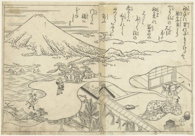 Snění o Fuji od Nishikawa Sukenobu (attributed to)