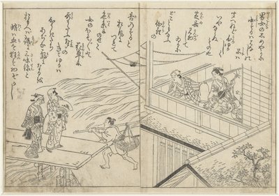Čajovna podél řeky od Nishikawa Sukenobu (attributed to)