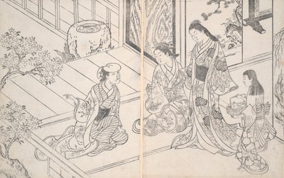 Domácí scéna od Nishikawa Sukenobu