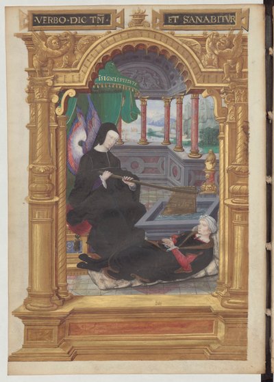 Louisa Savojská drží kormidlo, symbol regentství. Frontispis Gestes de Blanche de Castille od Etienna Leblanca. od Noel Bellemare