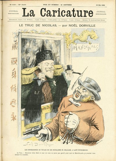Ilustrace Noela Dorvilla (1861-1938) pro obálku La Caricature (1880) od Noel Dorville