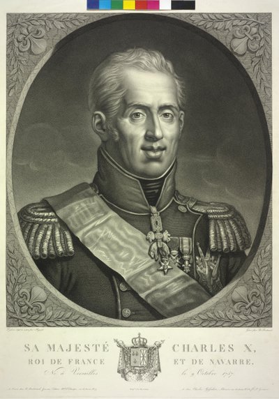 Francouzský král Karel X. od Noel Francois Bertrand