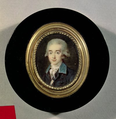 Portrétní miniatura hraběte Hanse Axela von Fersen (1755-1810) od Noel Halle