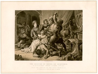 Zabavení Rogera de Mortimera 1287-1330 na zámku Nottingham, 19. století. od Noel Paton