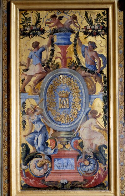 Dekorativní panel kabinetu Marechale de La Meilleraye realizovaný Noelem Quilerierem (1594-1669) od Noel Quillerier