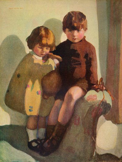 Ian a Rosemary, c1923 od Norah Neilson Gray