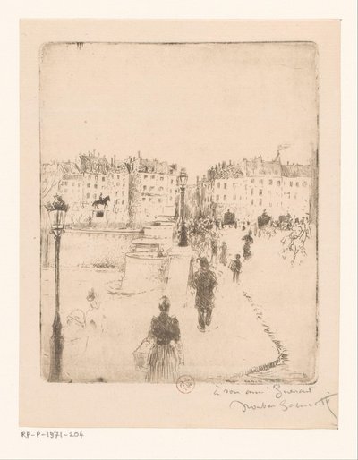 Pohled na Pont Neuf v Paříži od Norbert Goeneutte
