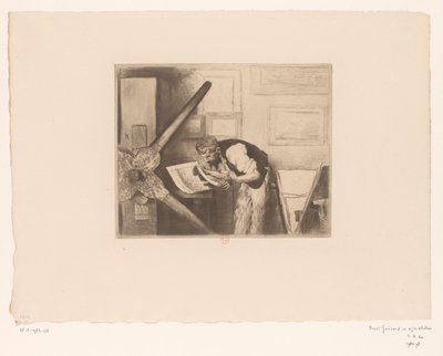 Portrét Henriho Charlese Guérarda v jeho ateliéru od Norbert Goeneutte