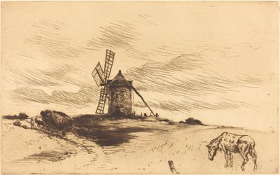 Mlýn v Saint Jacut od Norbert Goeneutte