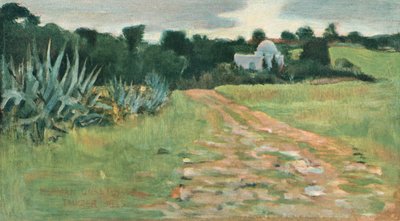 Saints House and Field, Tanger, 1885 od Norman Garstin