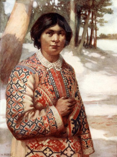 Ostiacká žena, Sibiř od Norman Hardy