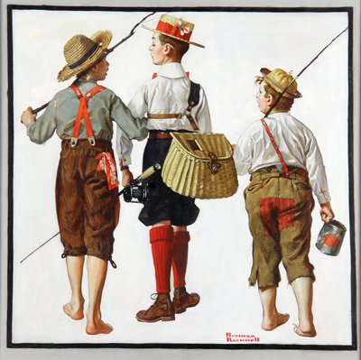 Rybářský výlet, příští týden se vrátí od Norman Rockwell