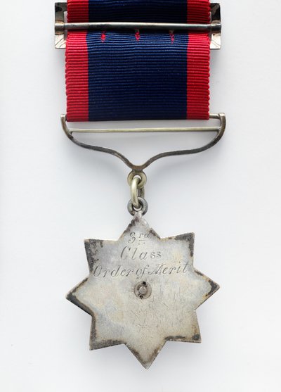 Indiánský řád za zásluhy, vojenská divize, udělený Havildaru Biazovi, královninmu vlastnímu sboru průvodců, Punjab Frontier Force od Northern European School