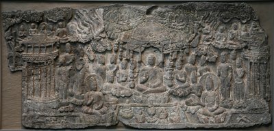 Western Paradise, Handan, provincie Hebei, 550-577 (vápenec se stopami pigmentu) od Northern Qi Dynasty Chinese Scool