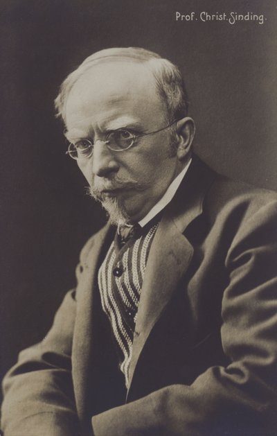 Christian Sinding, norský skladatel (černobílá fotografie) od Norwegian Photographer