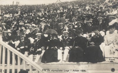 Ignáci sledující olympijské hry v roce 1906 v Aténách od Norwegian Photographer