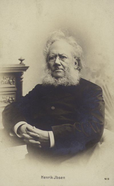Henrik Ibsen, norský dramatik (čb foto) od Norwegian Photographer