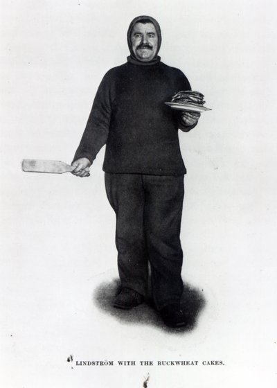 Lindstrom s pohankovými koláčky, z Jižního pólu od Roalda E. Amundsena, kolem 1910-12 od Norwegian Photographer