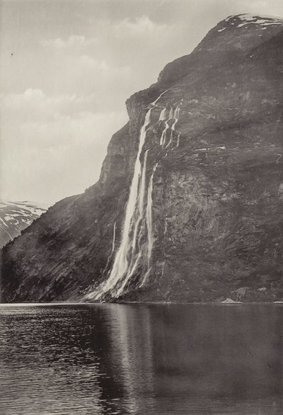 Sedm sester (Vodopád) Geiranger (č/b foto) od Norwegian Photographer
