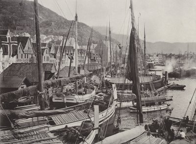 Pohled na přístav Bergen od Norwegian Photographer