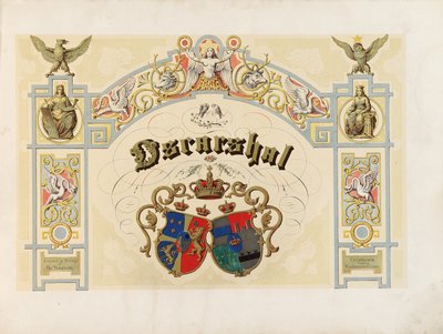 Titulní strana Oscarshal, 1852 od Norwegian School