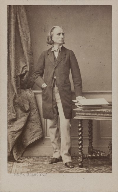 Portrét skladatele Franze Liszta 1811-1886, c. 1870. od Numa Blanc
