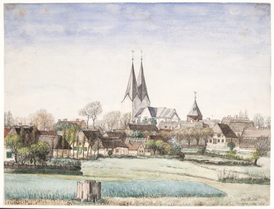 Vesnice s kostelem. Broager od O.D. Ottesen