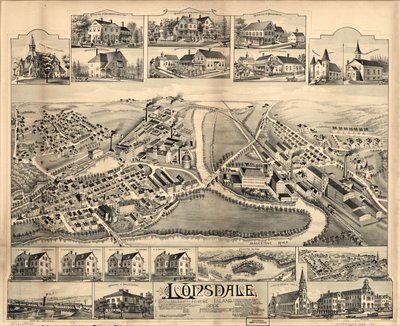 Lonsdale, Rhode Island, 1888. od O.H. Bailey and Co.