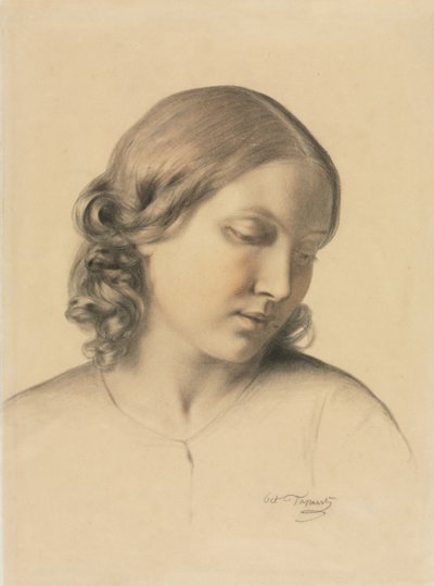 Portrét mladé ženy, c. 1854-1858. od Octave Tassaert