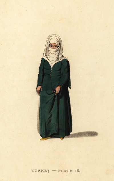 Turecká žena z Konstantinopole (Istanbul), Osmanská říše od Octavian (after) Dalvimart