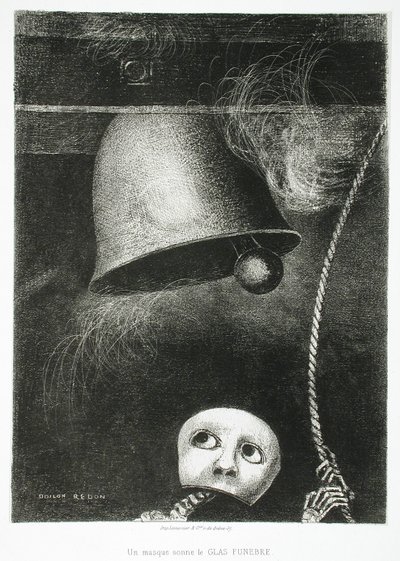 Maska zní umíráček od Odilon Redon