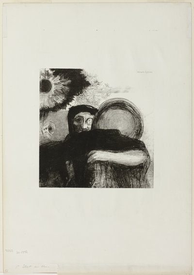 Podivný žonglér, deska 5 z Homage to Goya od Odilon Redon