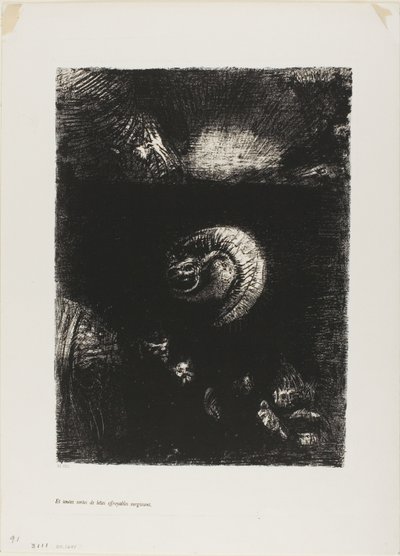 And All Manner of Frightful Creatures povstal, deska 8 z 10 od Odilon Redon
