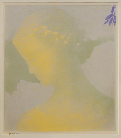 Beatrice (barevná litografie) od Odilon Redon
