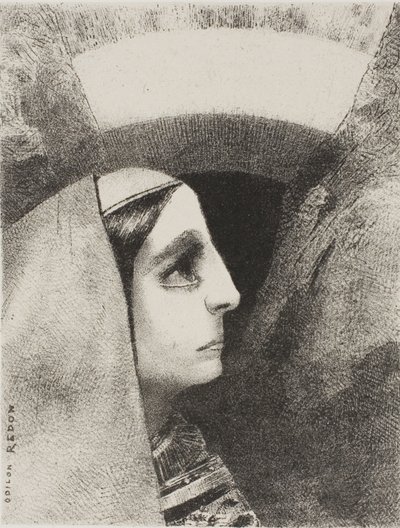 Před Černým sluncem melancholie se objeví Lenore, deska dvě z Edgara Poea od Odilon Redon