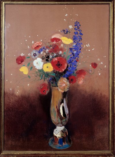 Kytice z polí. Obraz Odilona Redona (1840-1916) od Odilon Redon