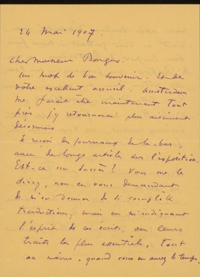 Brief an Andries Bonger od Odilon Redon