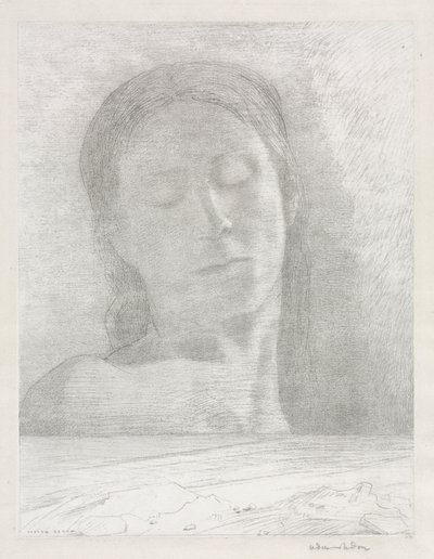 Zavřené oči od Odilon Redon
