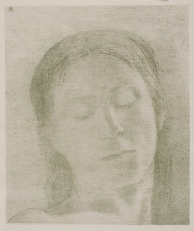 Zavřené oči od Odilon Redon