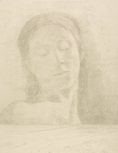Zavřené oči od Odilon Redon
