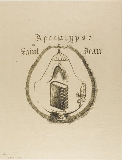 Obálka - titulní list Apokalypsy svatého Jana od Odilon Redon